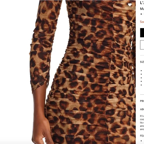 L'AGENCE Marise Leopard Print Bodycon Dress - Picture 4 of 9
